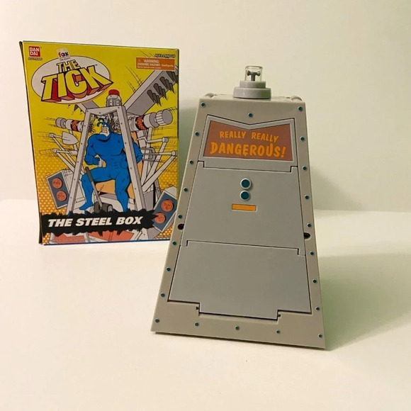 Vintage 1995  The Tick The Steel Box Fox BanDai Open Box - Picture 9 of 16